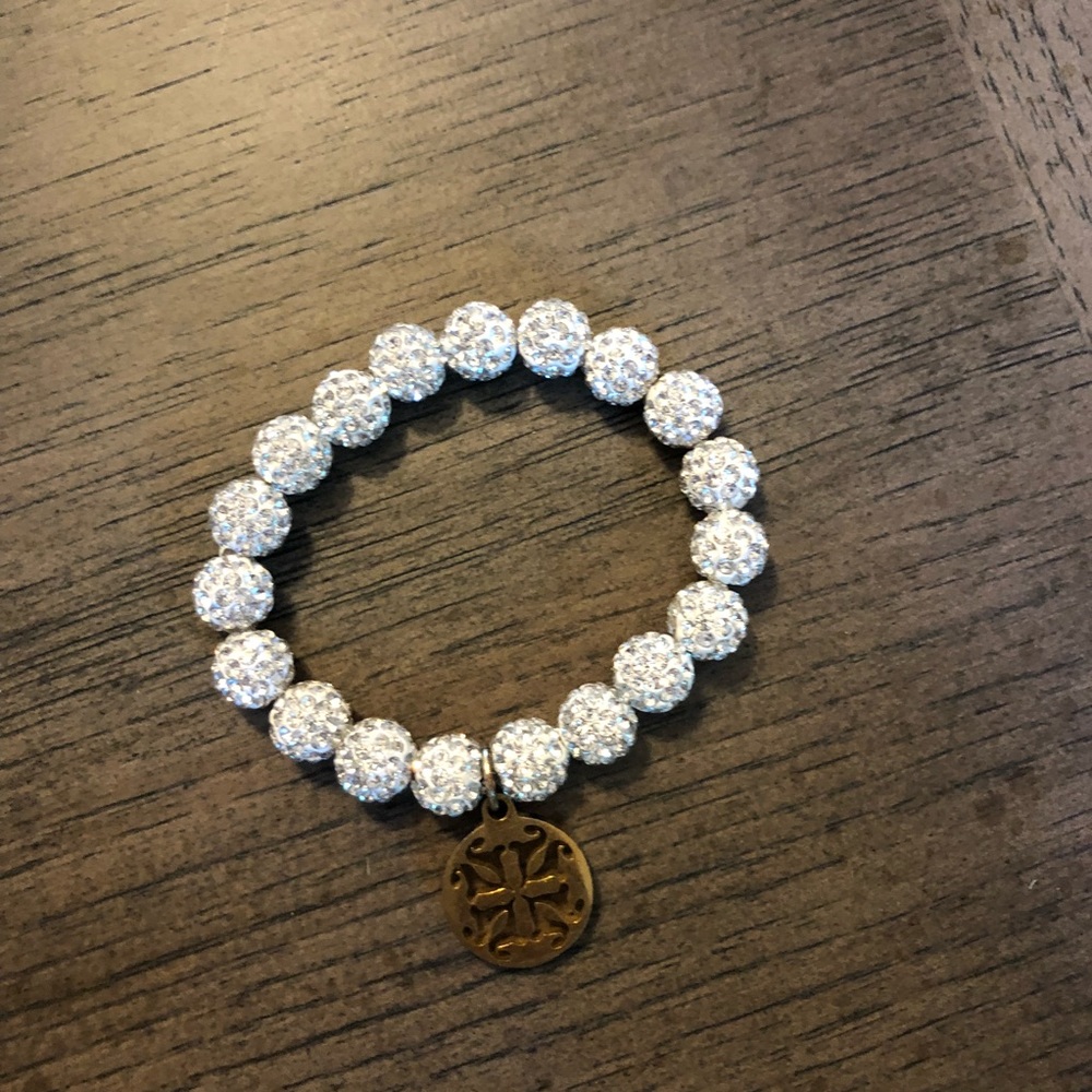 Rustic Cuff Emerson Bracelet White Gold EUC